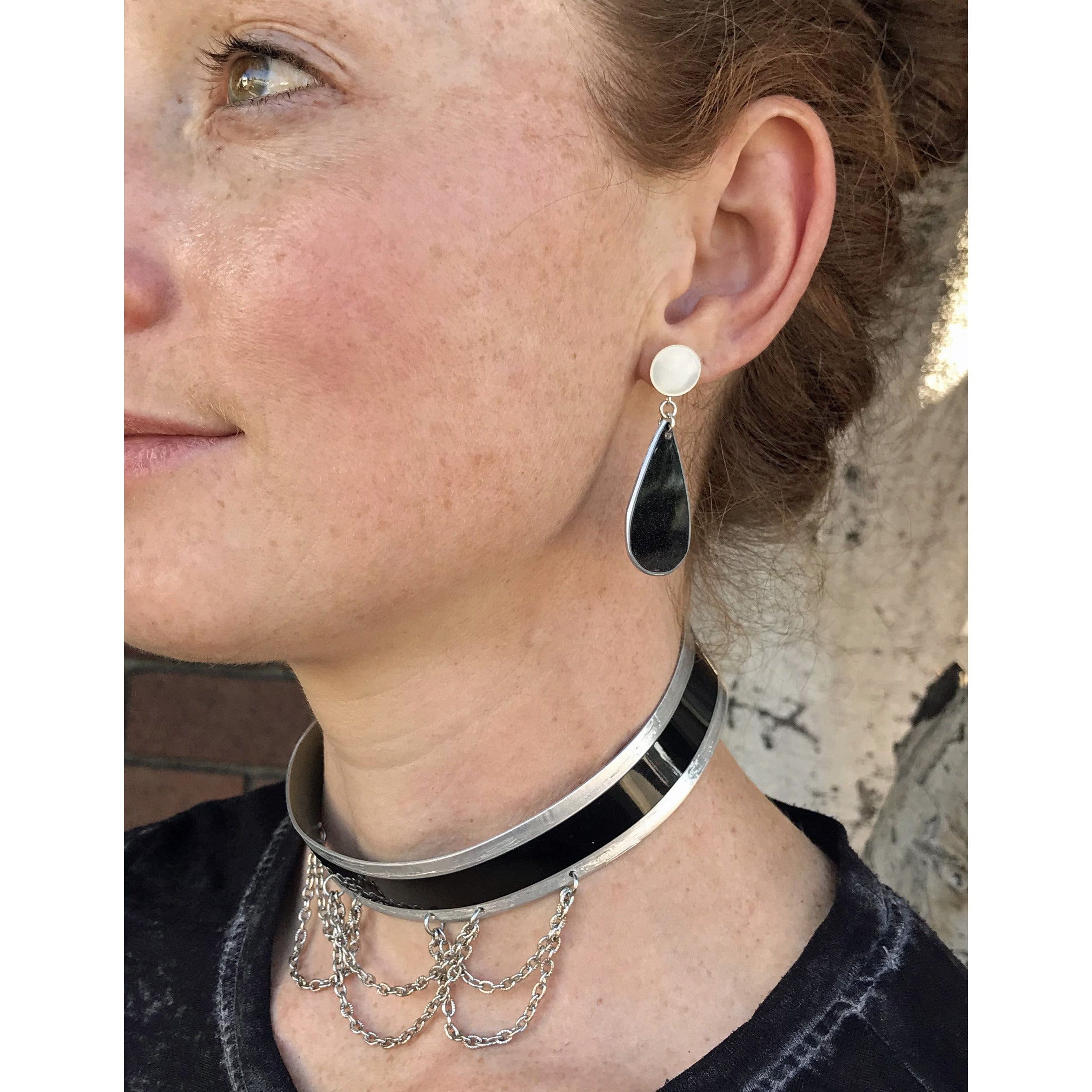 Ferrari Mother of Pearl Earrings - CRASH Jewelry
