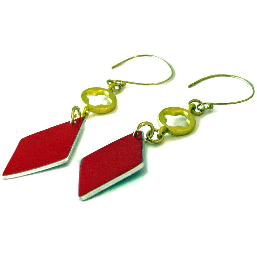 Ferrari Red Diamond Earrings - CRASH Jewelry