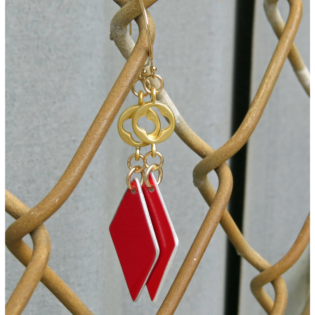 Ferrari Red Diamond Earrings - CRASH Jewelry