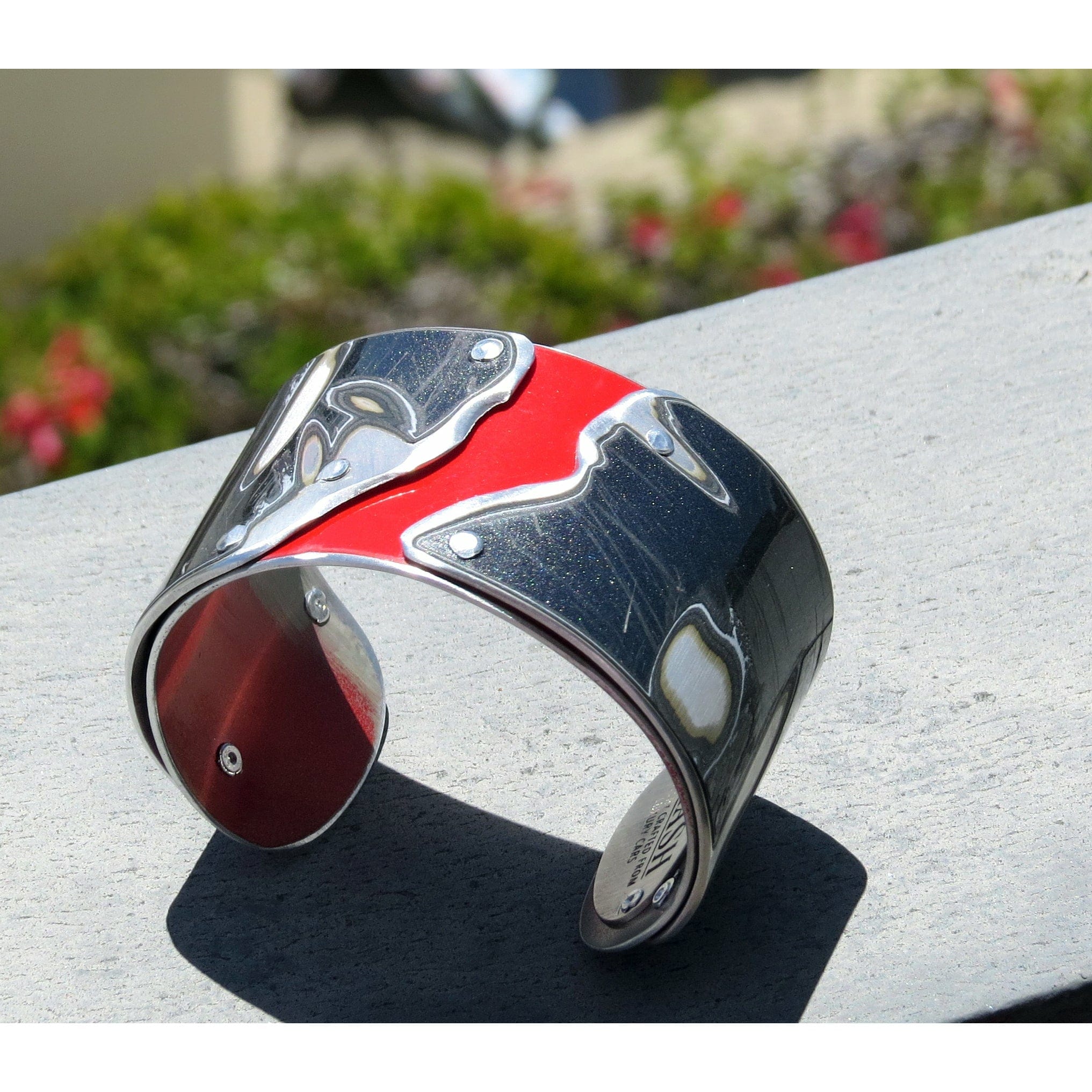Lamborghini Red and Gray Double Cuff