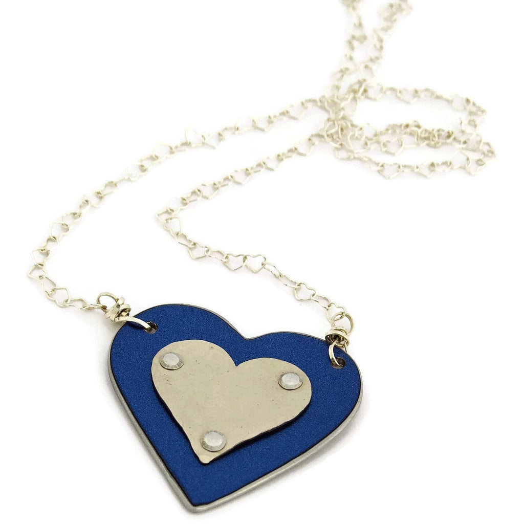 BMW Blue Heart Necklace - CRASH Jewelry