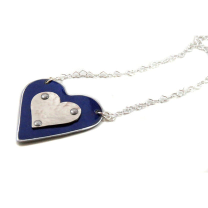 BMW Blue Heart Necklace - CRASH Jewelry