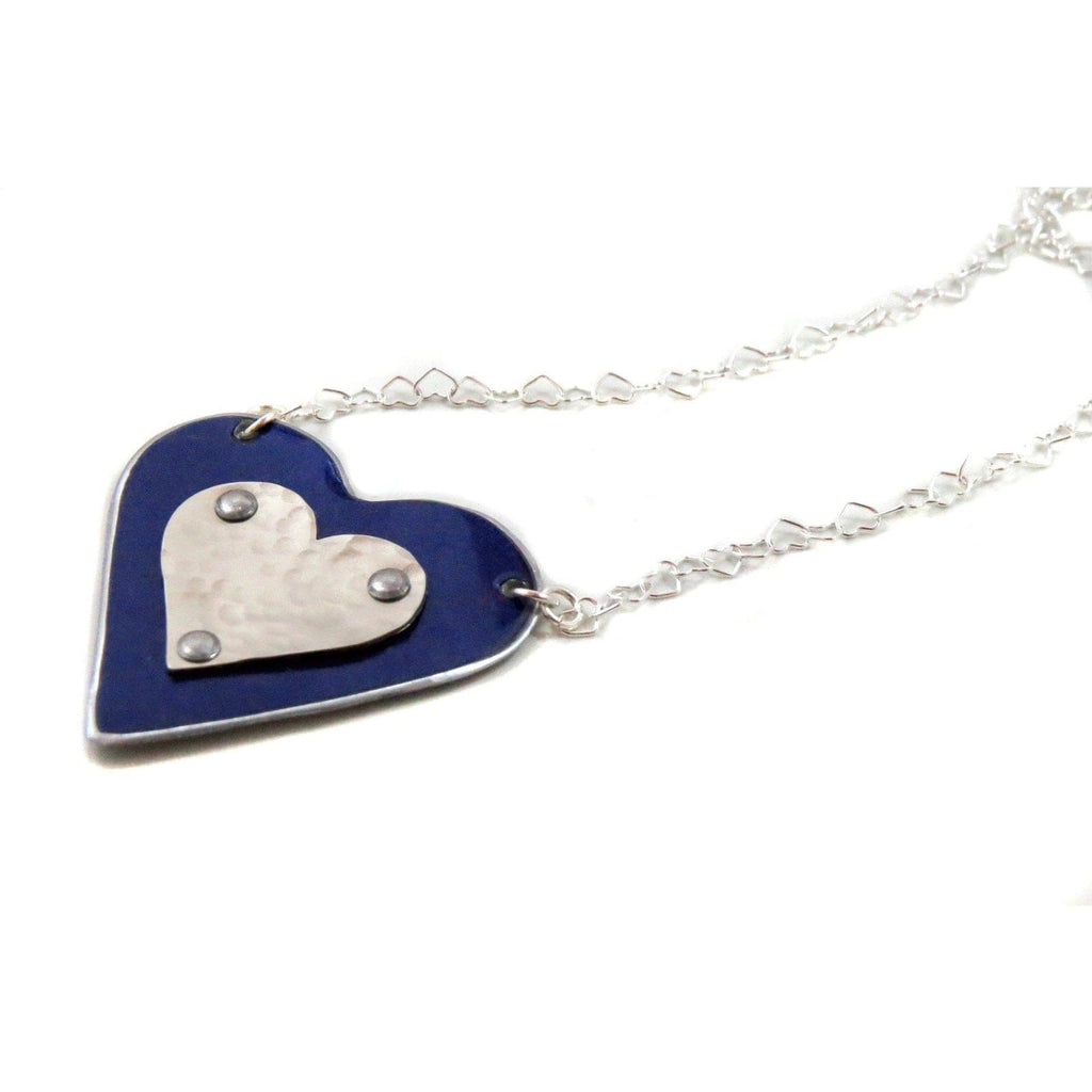 BMW Blue Heart Necklace - CRASH Jewelry