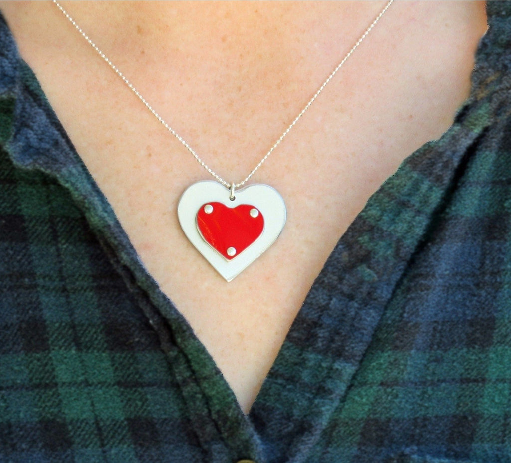 Necklaces - Double Heart Necklace