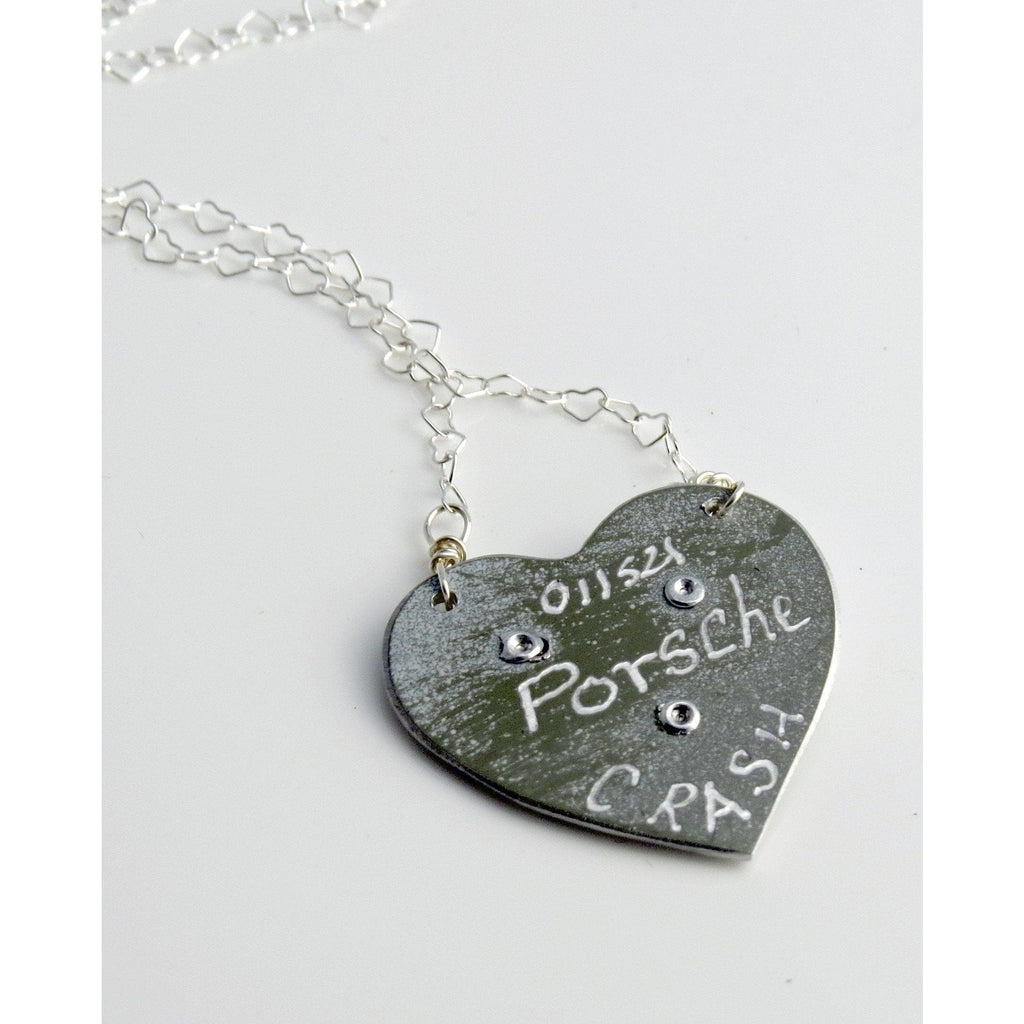 Necklaces - Porsche Panamera Heart Necklace